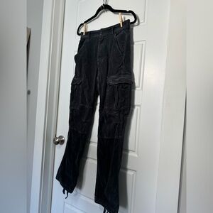Brandy Melville/J. Galt Navy Corduroy Cargo Pants - Women’s Size S